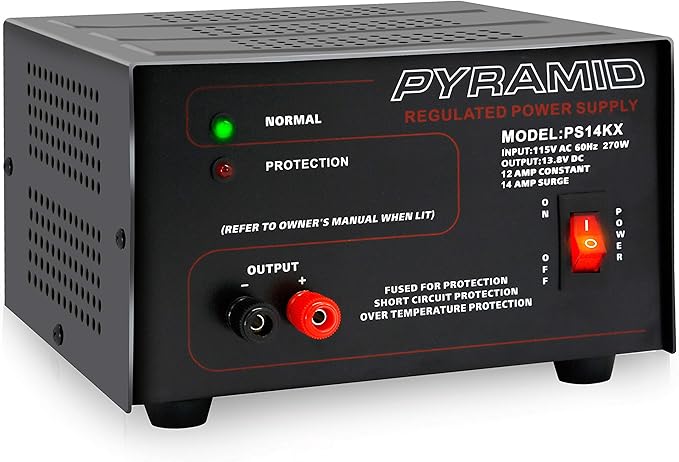 Building Your First GMRS Base Station 20 Pyramid PS14KX 12V Power Supply