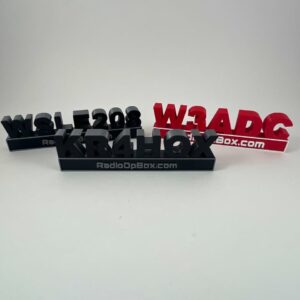 Custom Ham & GMRS Call Sign Display – Personalized 3D Radio Sign