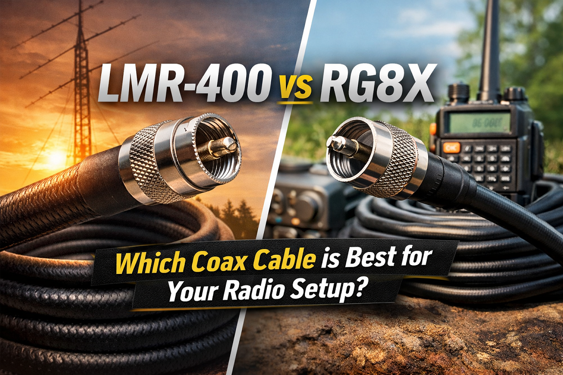 LMR-400 vs RG8X Coax Cable: Which Is Best for Your Radio Setup? 1 LMR-400 vs RG8X Coax Cable: Which Is Best for Your Radio Setup?
